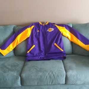 Men's Adidas fleece-lined Lakers jacket